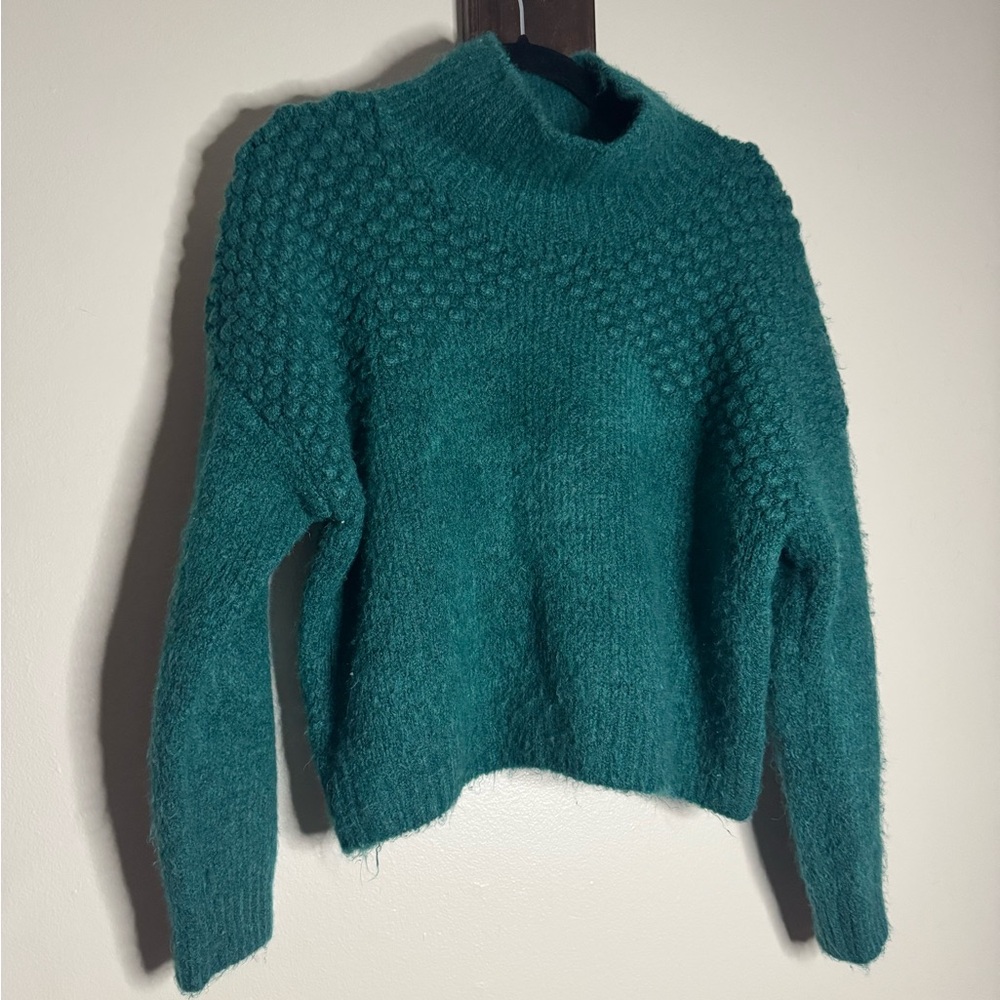 Free People Bradley textured roll neck sweater